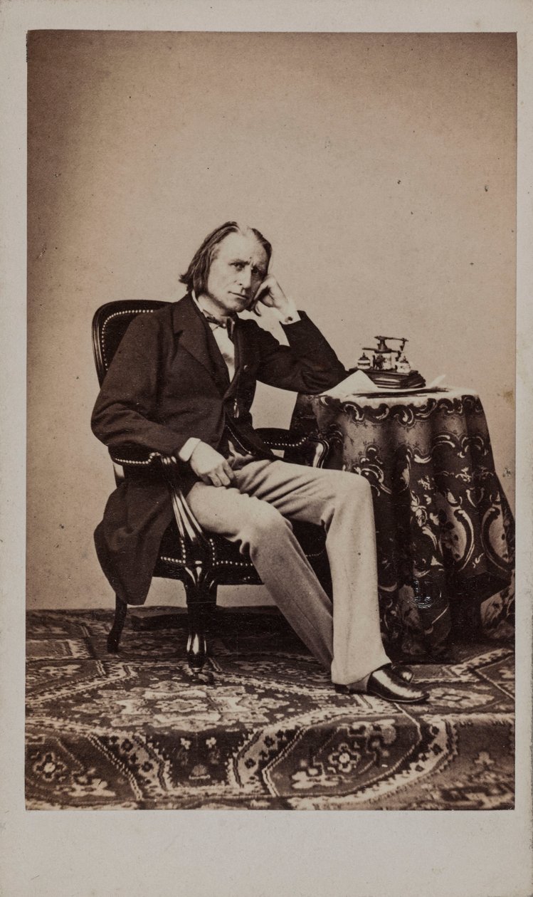 Portret kompozytora Franciszka Liszta 1811-1886. autorstwa Emile Desmaisons