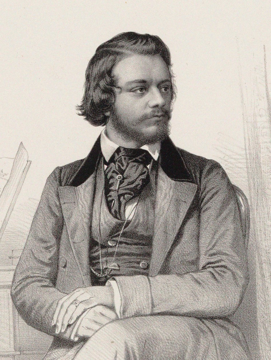 Portret pianisty i kompozytora Teodora Leszetyckiego 1830-1915, ok. 1860. autorstwa Emile Desmaisons