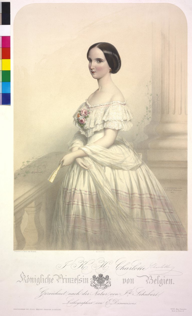 Królewska księżniczka Belgii I K. H. Charlotte autorstwa Emile Desmaisons