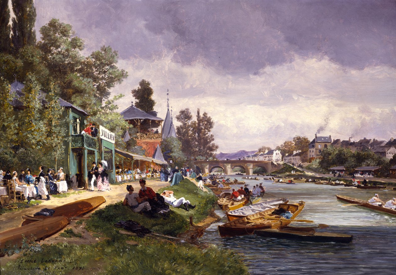 Joinville Le Pont, 1873 r. autorstwa Emile Edme Laborne