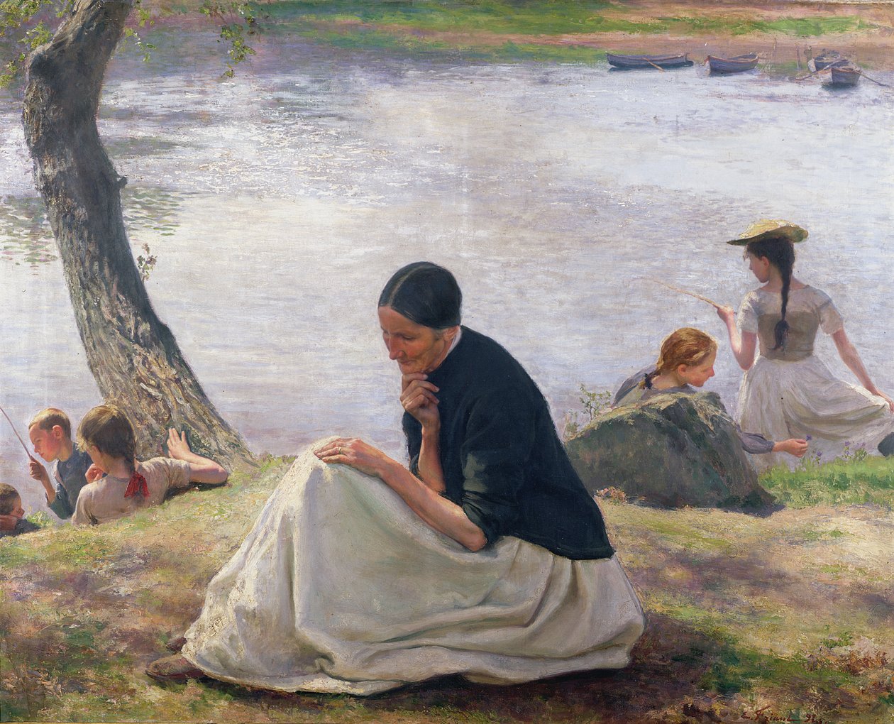 Pamiątka, 1891 autorstwa Emile Friant