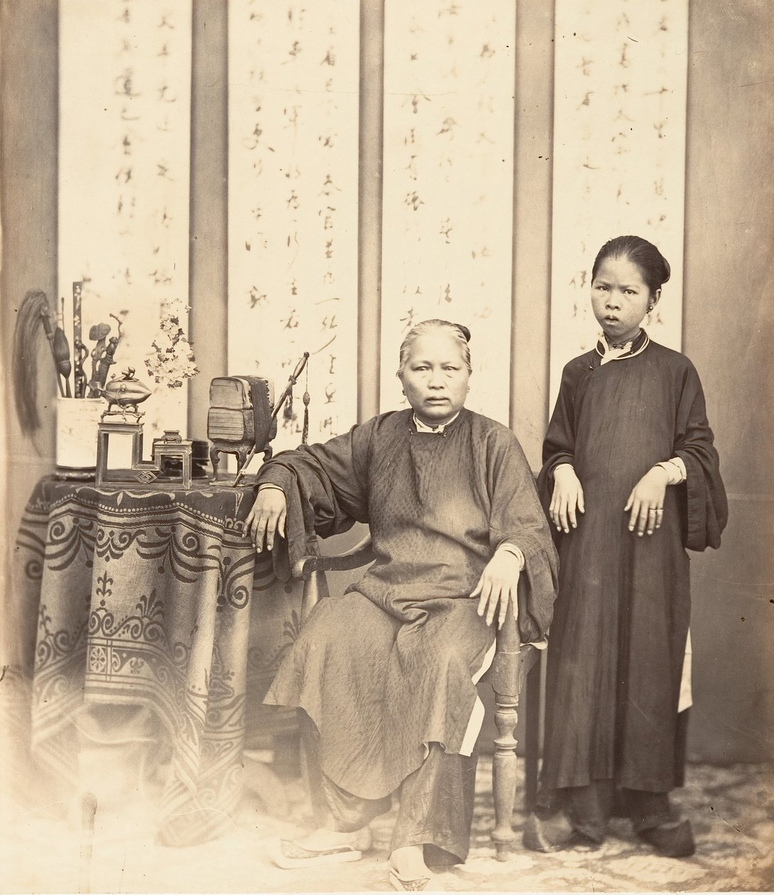 Kobiety annamskie, Cochin, Chiny, 1866. autorstwa Emile Gsell
