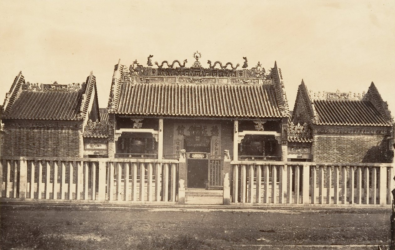 Chińska Pagoda Miejska, 1866. autorstwa Emile Gsell