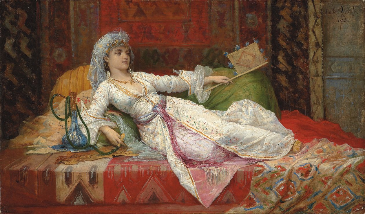 Leżąca Turczynka; Leżąca Turczynka, 1895 autorstwa Emile Henri La Porte