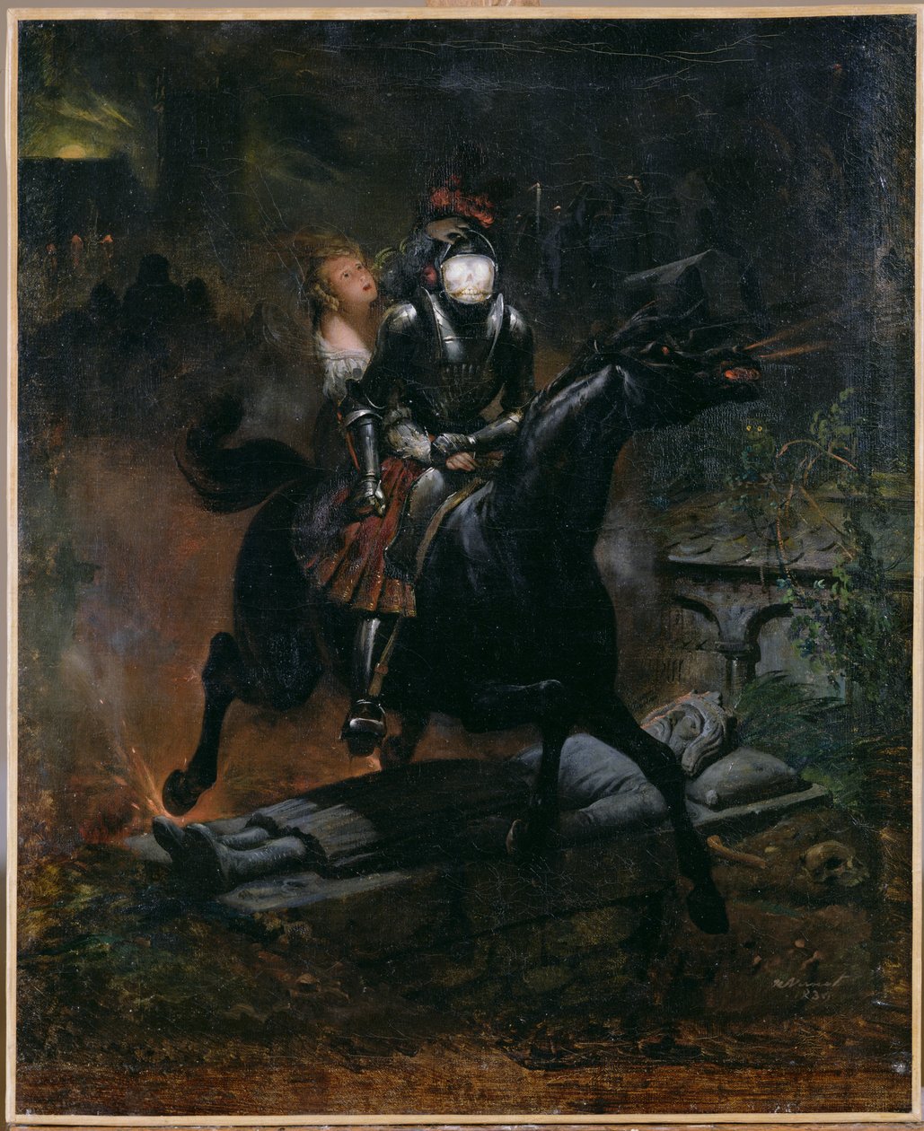 Ballada o Leonorze, 1839 autorstwa Emile Jean Horace Vernet