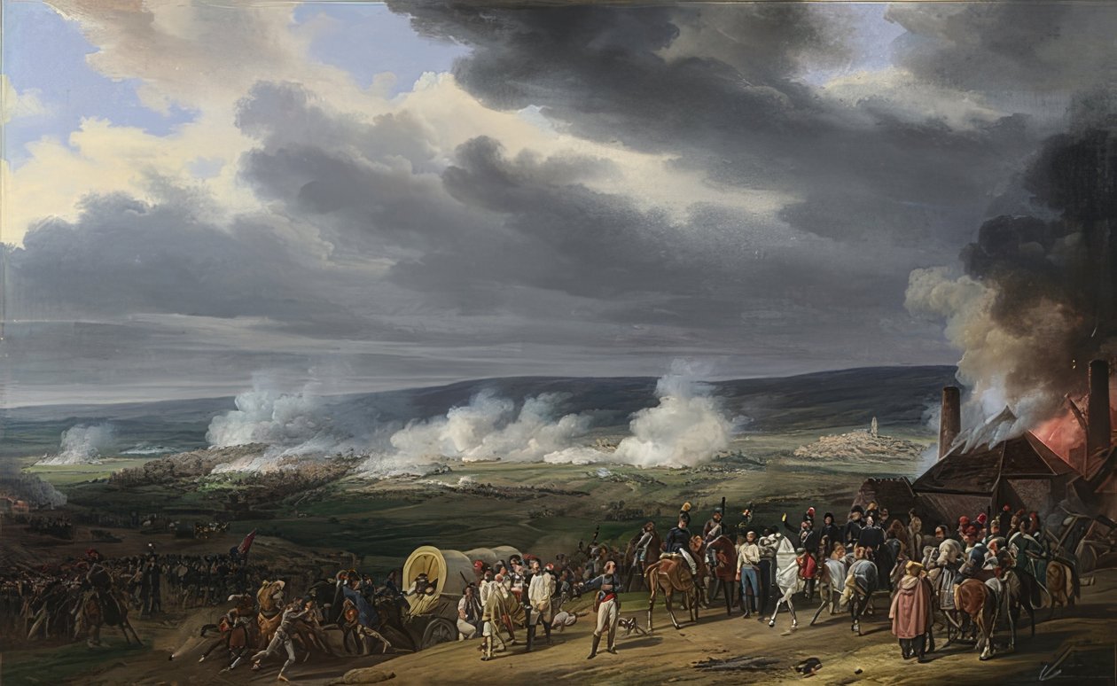 Bitwa pod Jemappes. 1821 autorstwa Emile Jean Horace Vernet