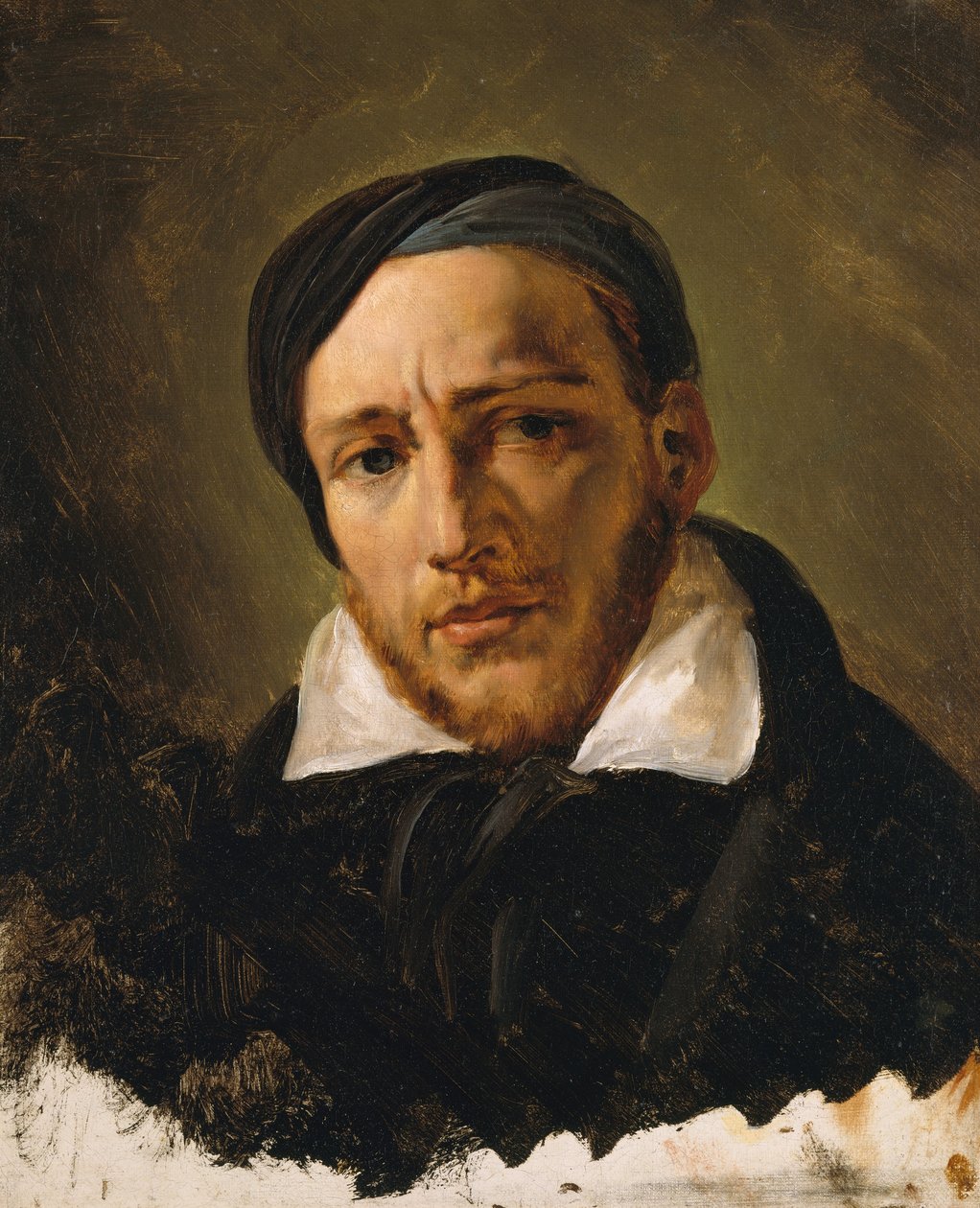 Jean-Louis-André-Théodore Gericault 1791-1824, prawdopodobnie 1822 lub 1823. autorstwa Emile Jean Horace Vernet