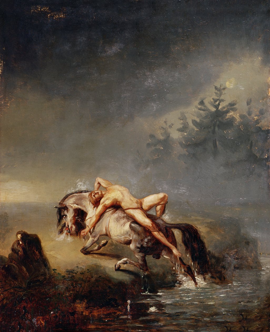 Mazeppa autorstwa Emile Jean Horace Vernet