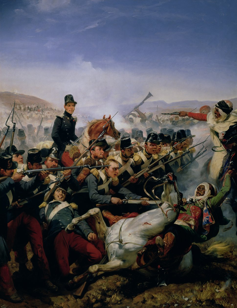 Somos mūšis, 1839 m autorstwa Emile Jean Horace Vernet