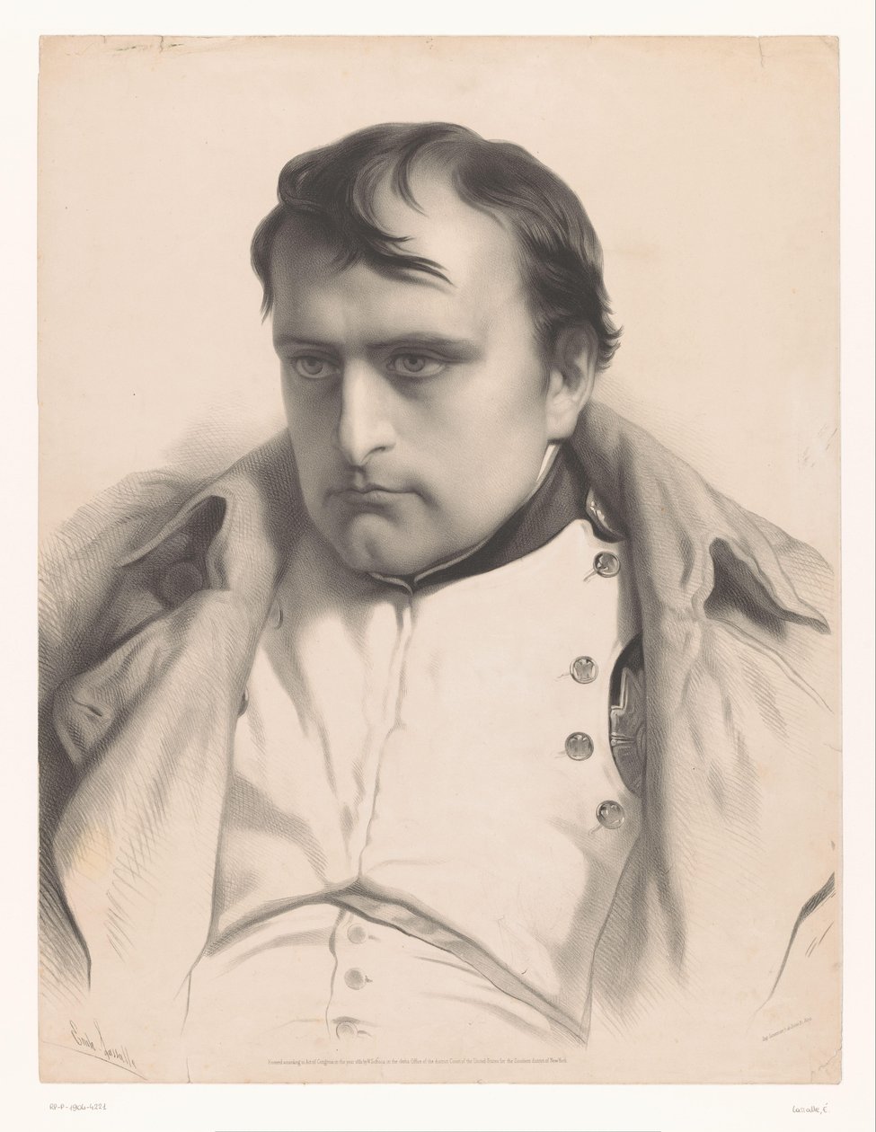 Portret Napoleona I Studia wybranych artystów (tytuł serii) Etiudy Choisies (tytuł serii) autorstwa Emile Lassalle