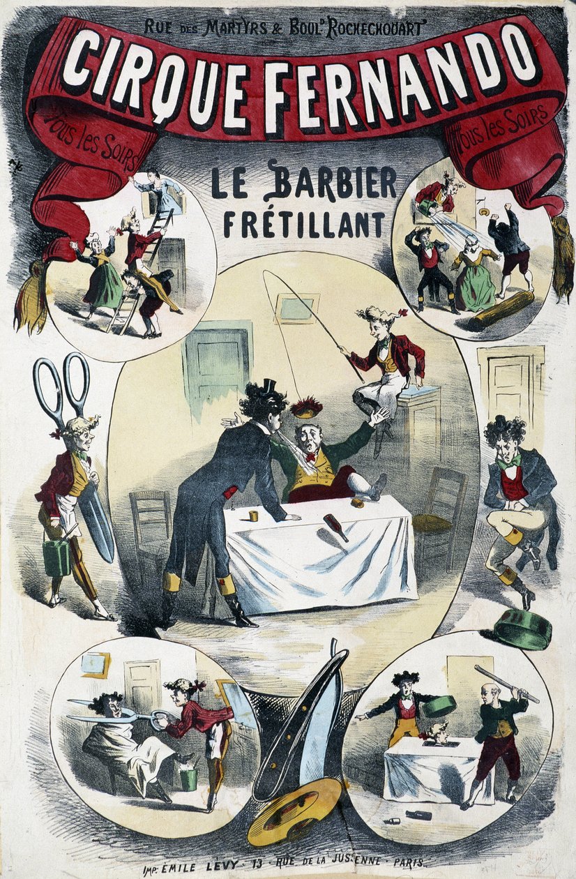 Cirque Fernando: The Writing Barber – plakat Lévy