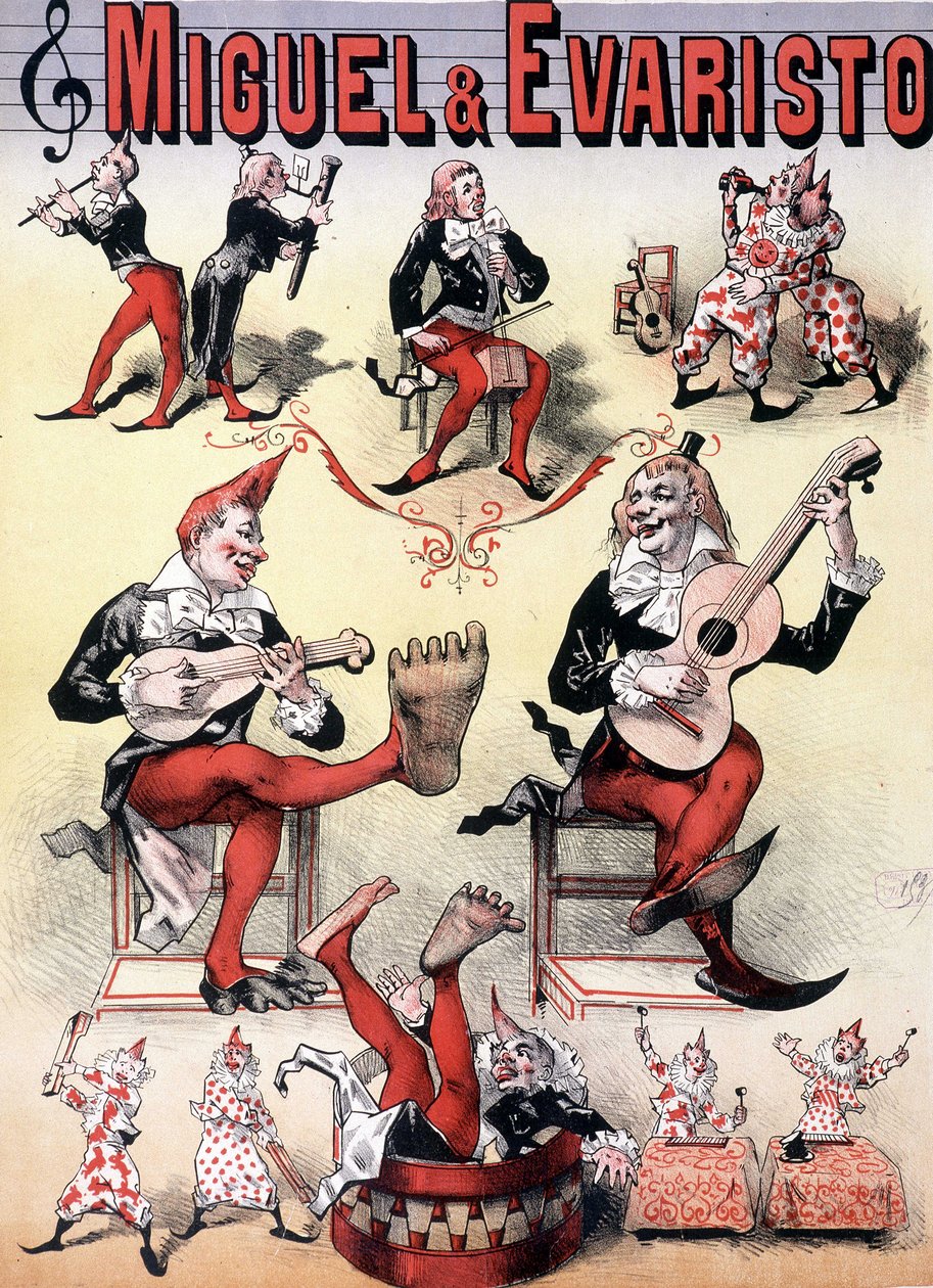 Les clowns Miguel & Evaristo - Plakat Lévy
