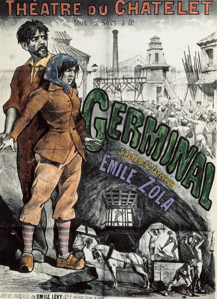 Plakat do teatralnego przedstawienia powieści Emile
