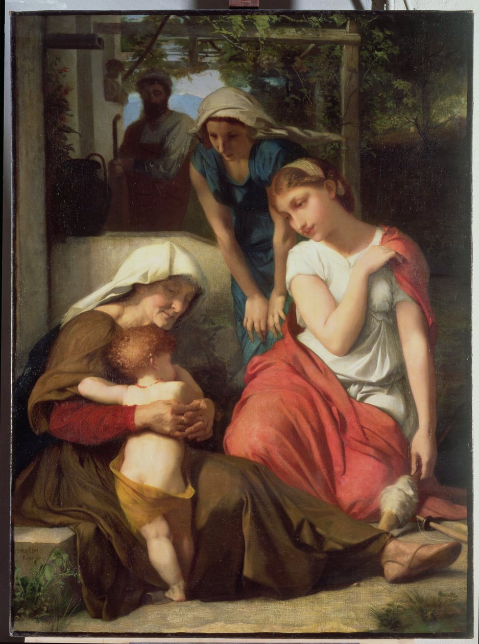 Ruth i Naomi, 1859 autorstwa Emile Levy