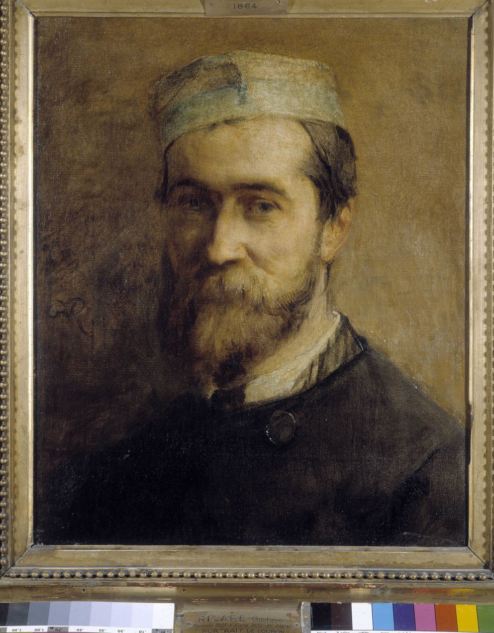 Portret malarza Emile Loubon (1809-1863) autorstwa Gustave