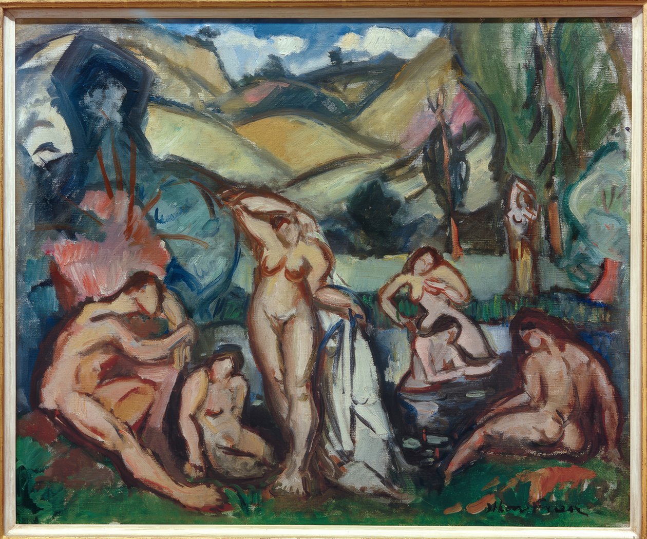 Kąpiące się kobiety autorstwa Emile Othon Friesz