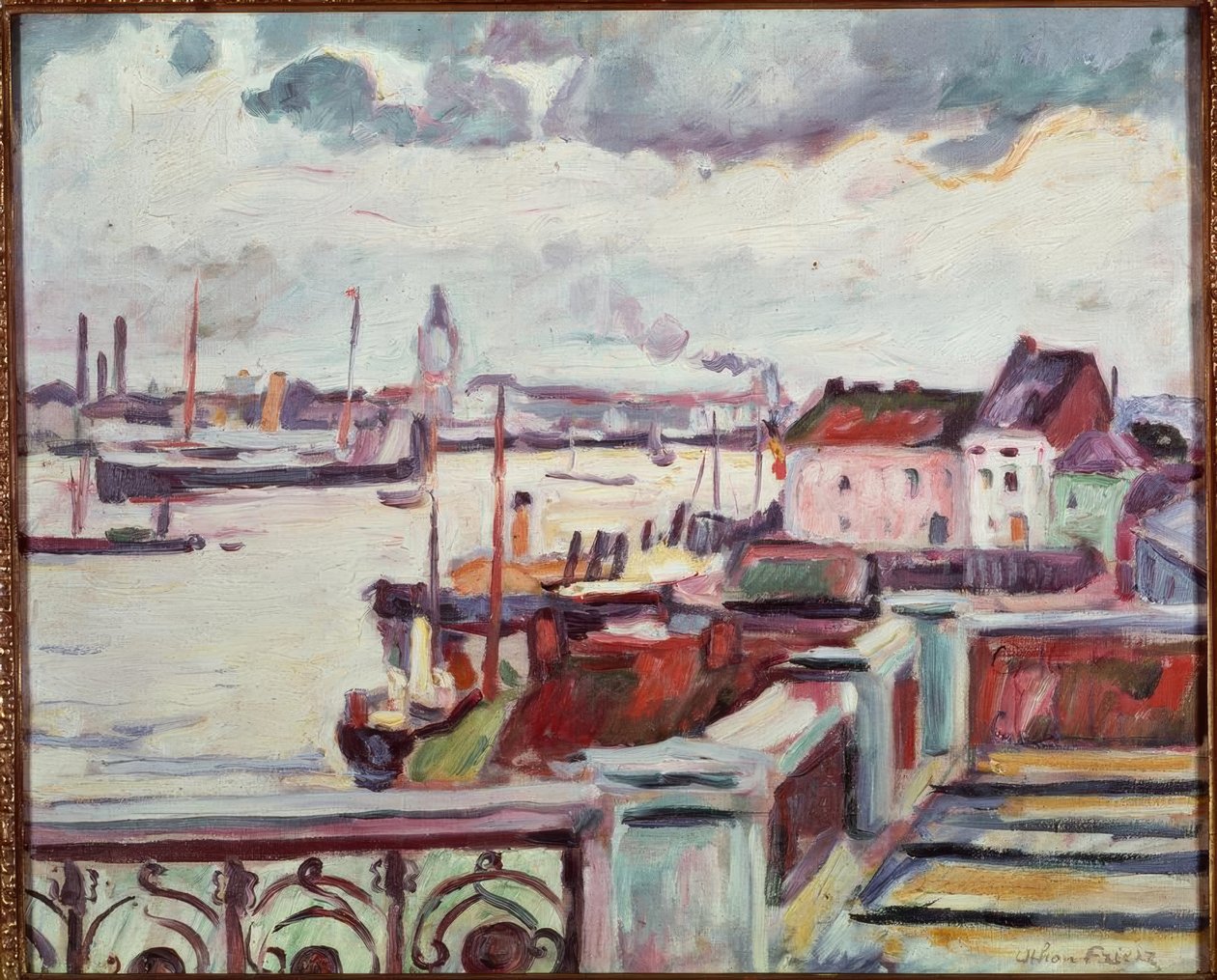 Port w Antwerpii autorstwa Emile Othon Friesz