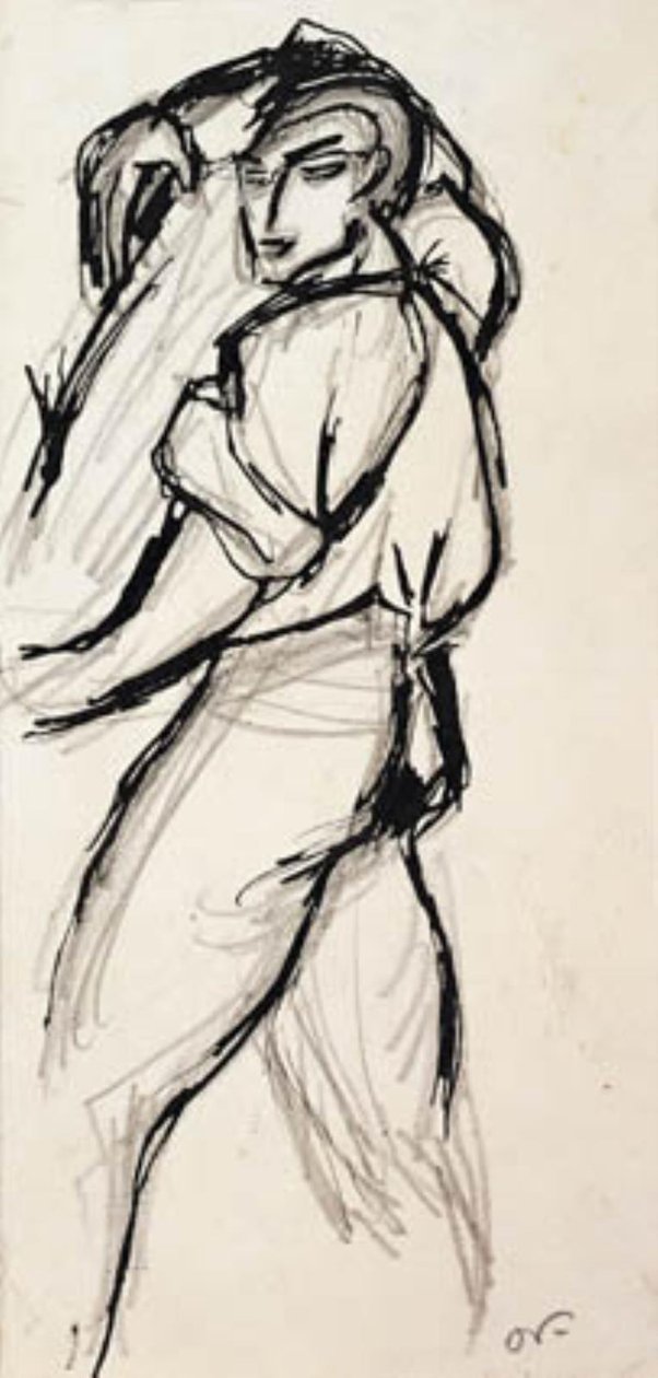 Studium człowieka niosącego kłodę autorstwa Emile Othon Friesz