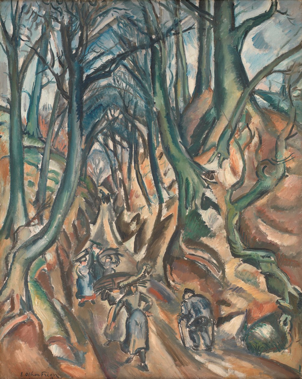 Zatopiona droga zimą autorstwa Emile Othon Friesz