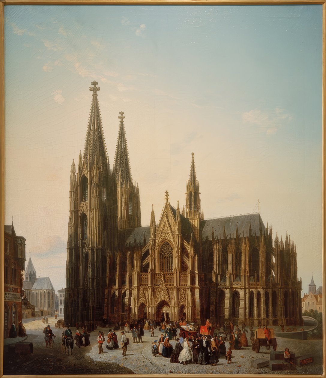 Katedra w Kolonii w przewidywanym ukończeniu autorstwa Emile Pierre Joseph De Cauwer