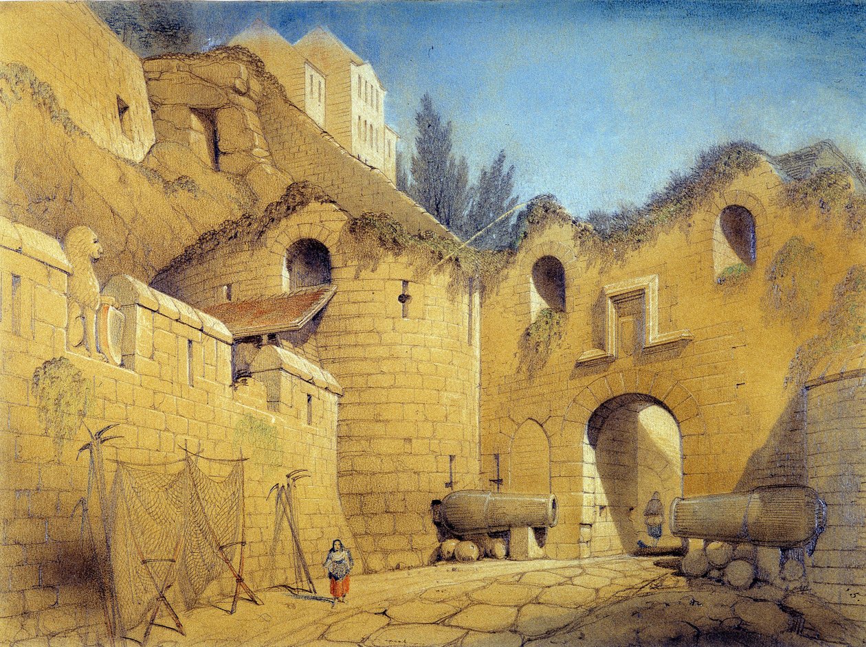 Mont St Michel autorstwa Emile Sagot - kolekcja Muzeum Avranches autorstwa Emile Sagot