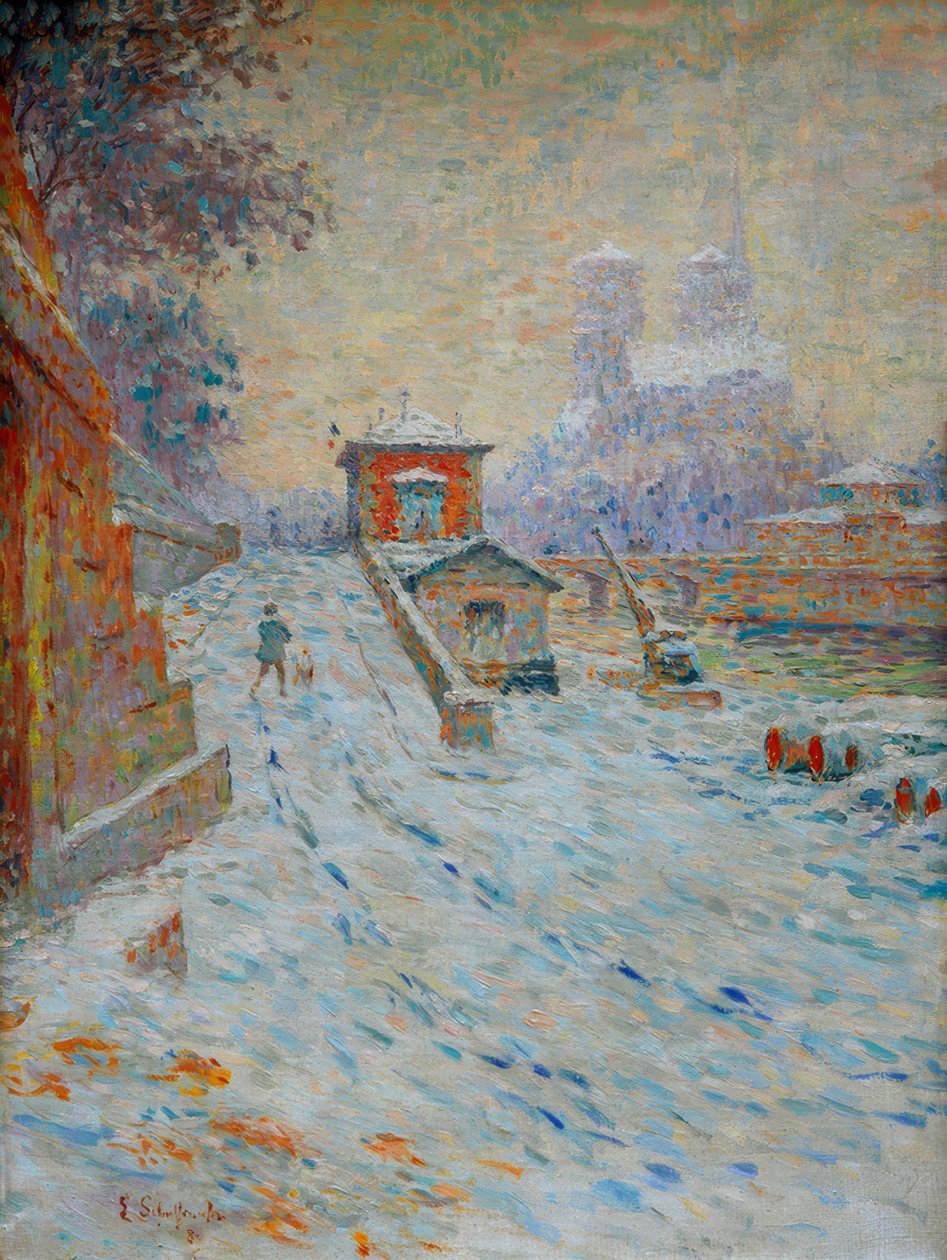 Notre-Dame de Paris (Matka Boża nad Śnieżną Notre-Dam autorstwa Emile Schuffenecker