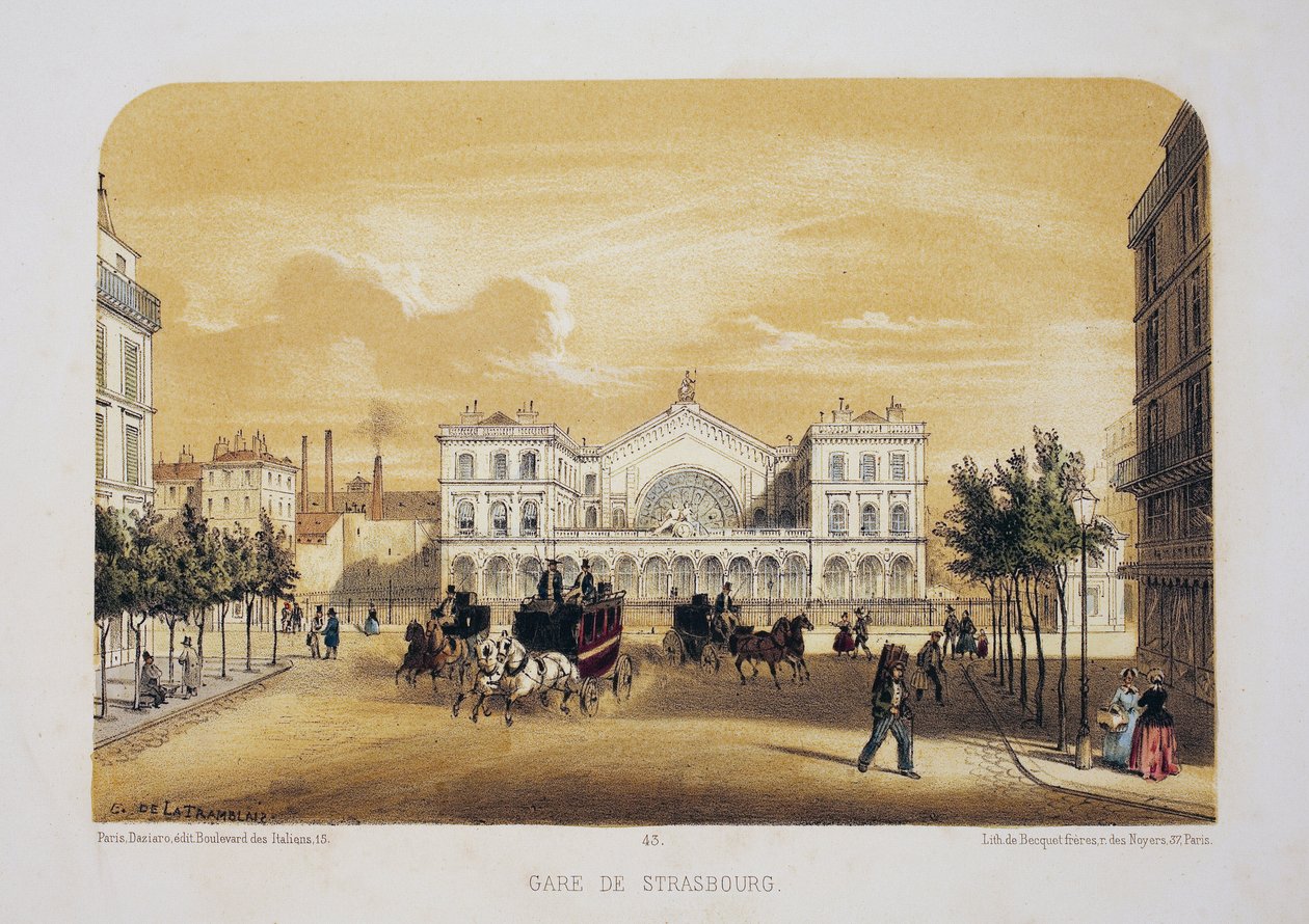 Dworzec w Strasburgu (obecnie Gare de l