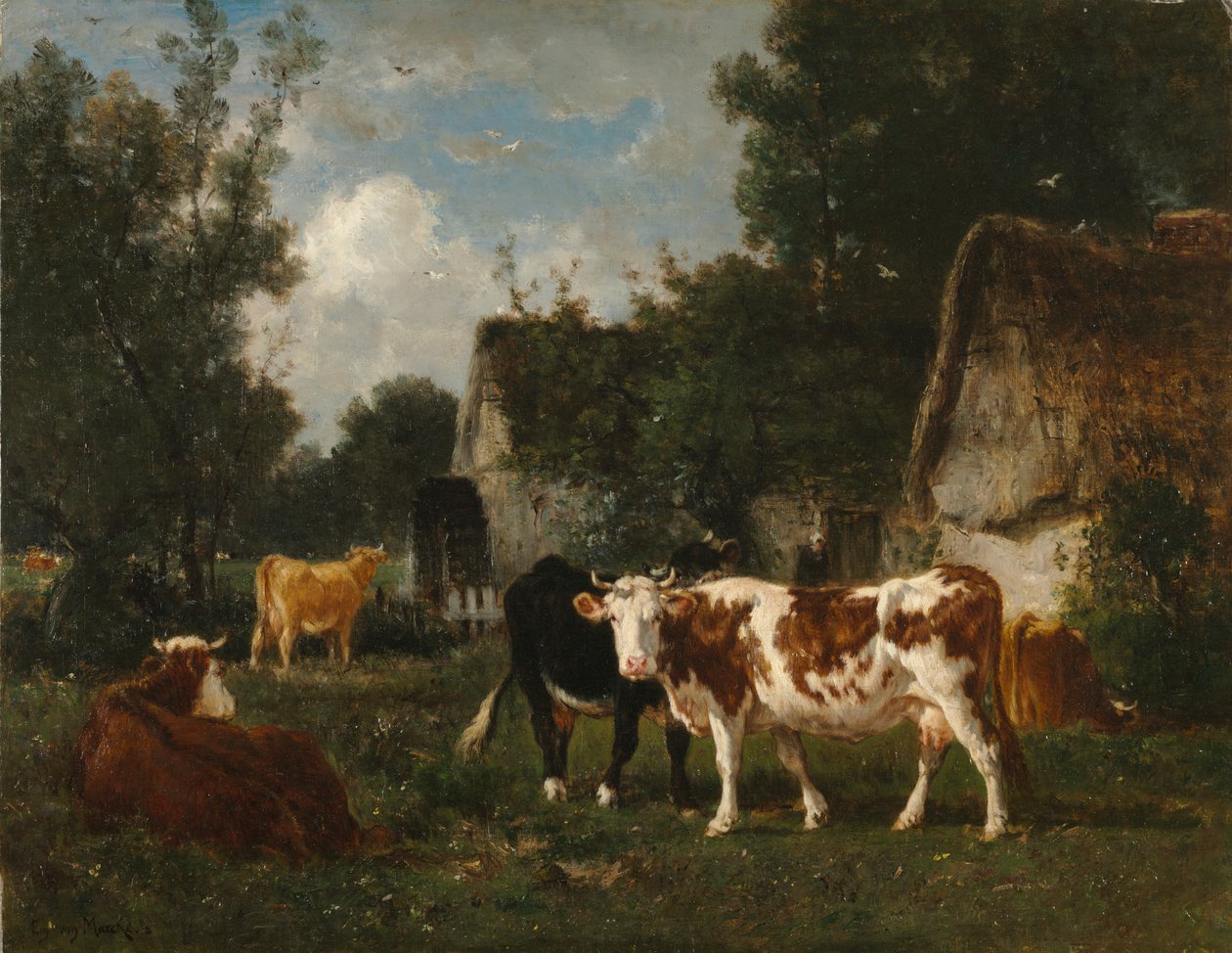 Młyn, 1873. autorstwa Émile van Marcke