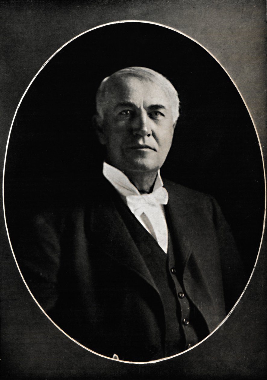 Thomas Edison, Czarnoksiężnik z Zachodu, ok. 1880, 1914. autorstwa Emilie Bieber