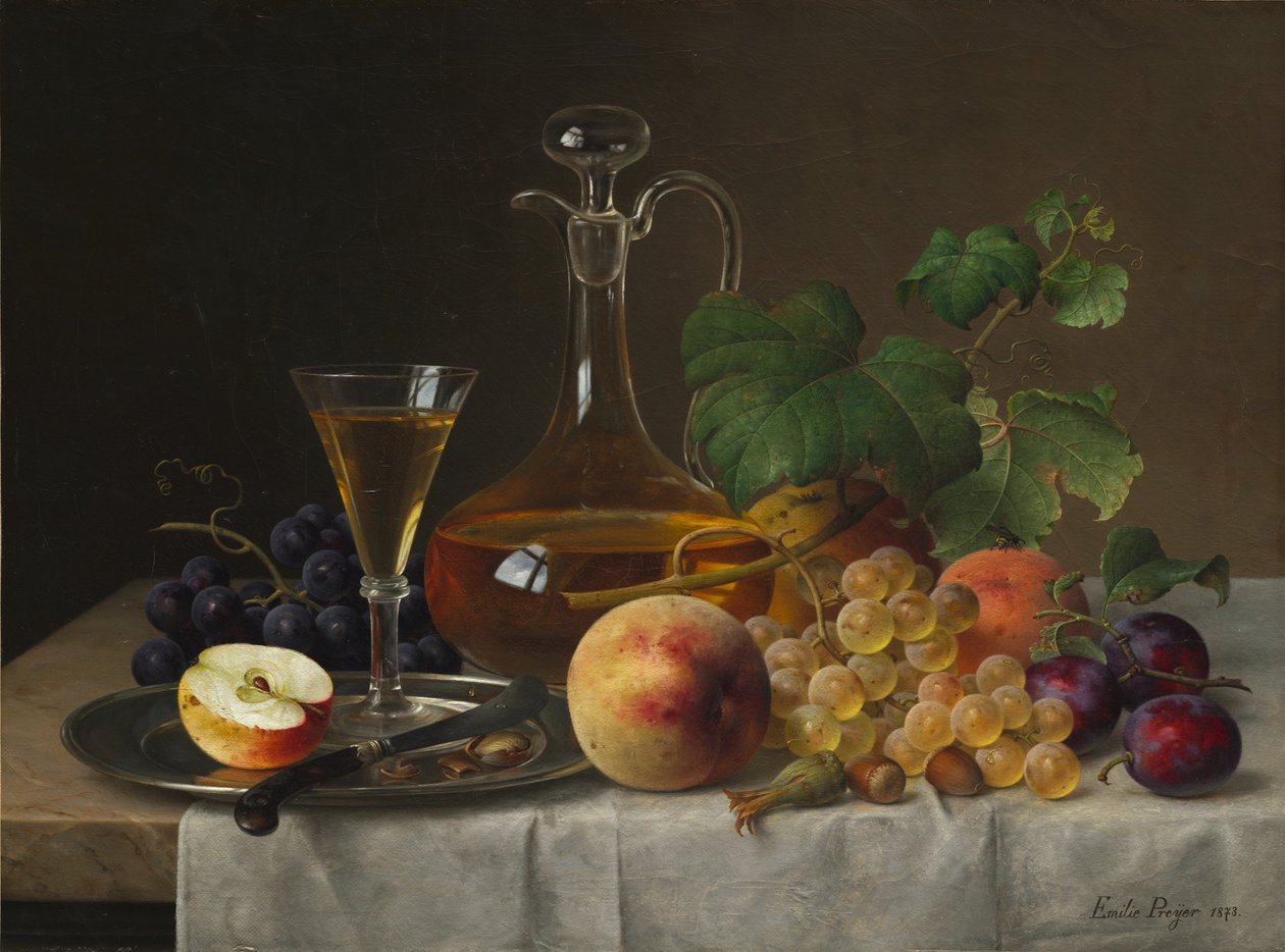 Martwa natura z owocami autorstwa Emilie Preyer