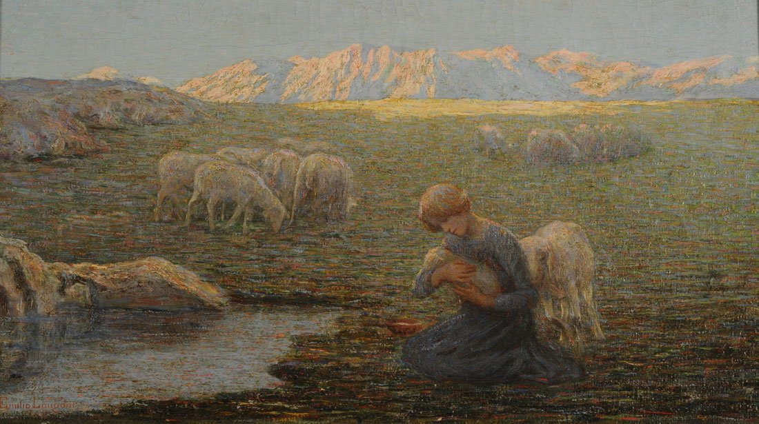 Chore owce autorstwa Emilio Longoni