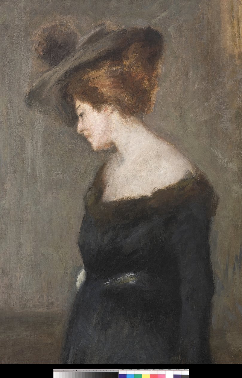 Portret damy, 1903 (detal 3496727) autorstwa Emilio Gola
