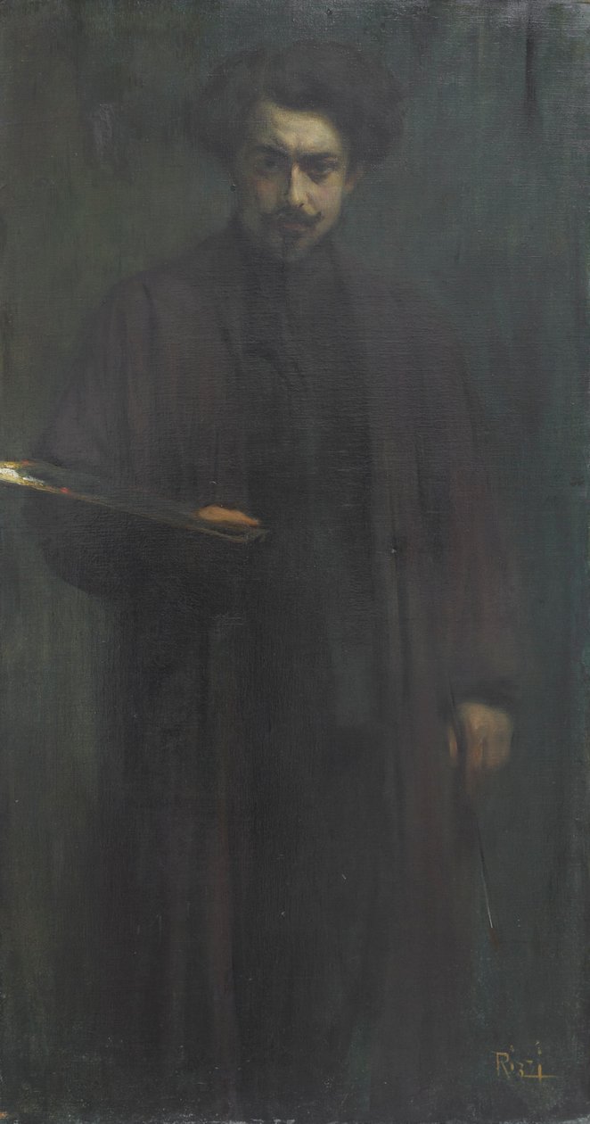 Autoportret, Emilio Rizzi (olej na płótnie) autorstwa Emilio Rizzi