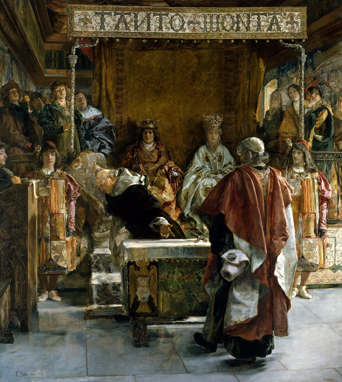 Wypędzenie Żydów z Hiszpanii (w roku 1492), 1889 autorstwa Emilio Sala Francés