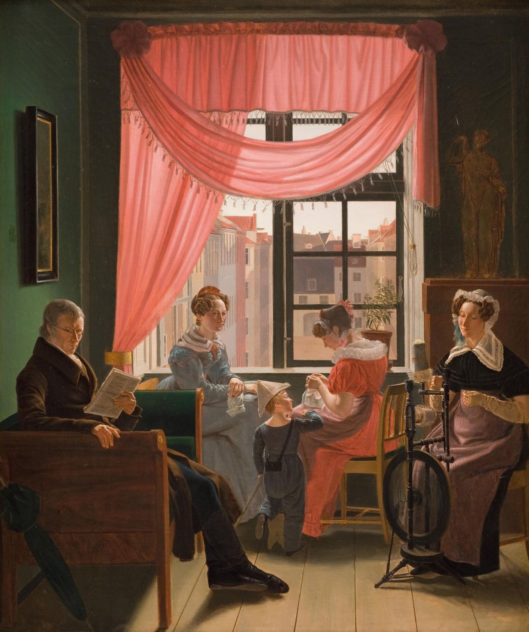 Portret rodzinny autorstwa Emilius Ditlev Baerentzen