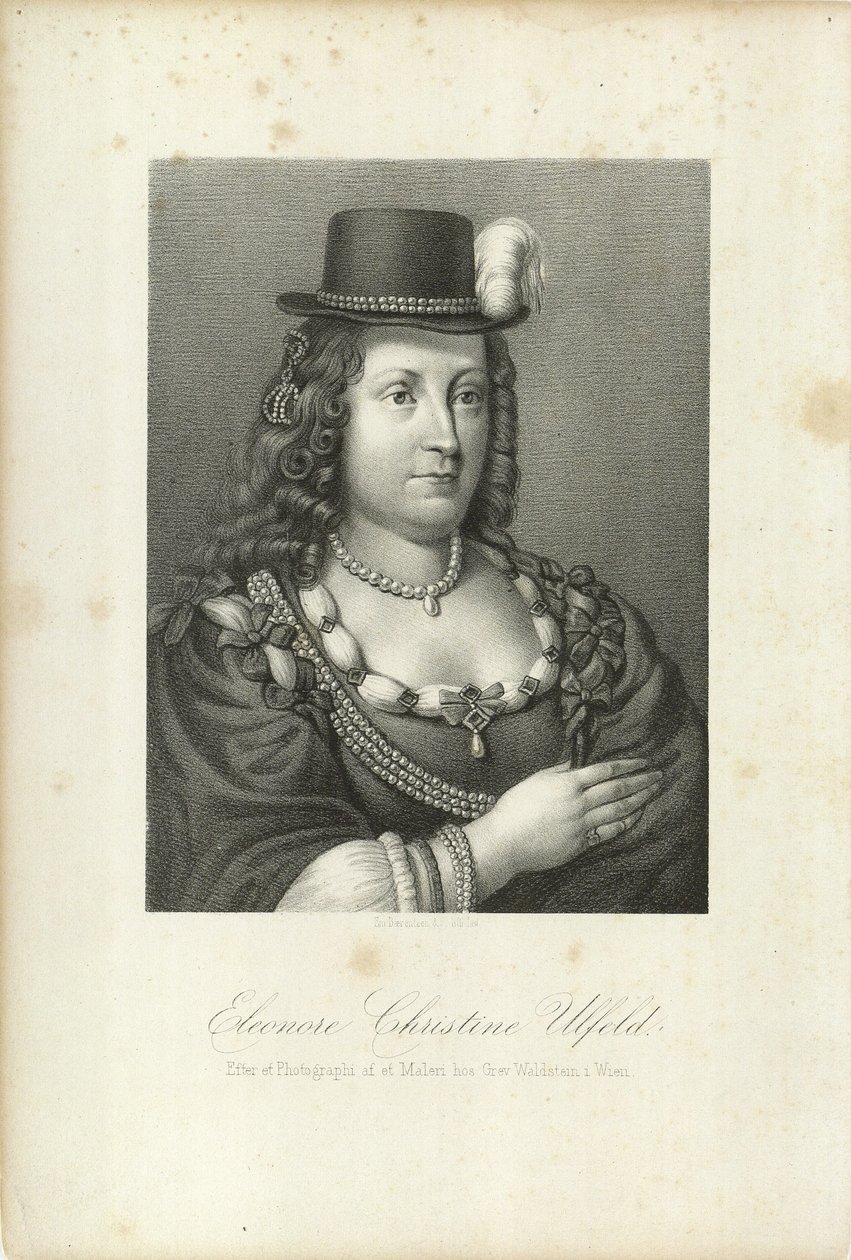 Leonora Christina, hrabina Ulfeldt 1621-1698, 1867. autorstwa Emilius Ditlev Baerentzen