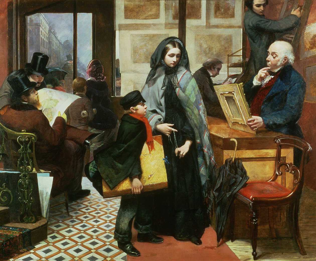 Bezimienny i bez przyjaciół, 1857 autorstwa Emily Mary Osborn