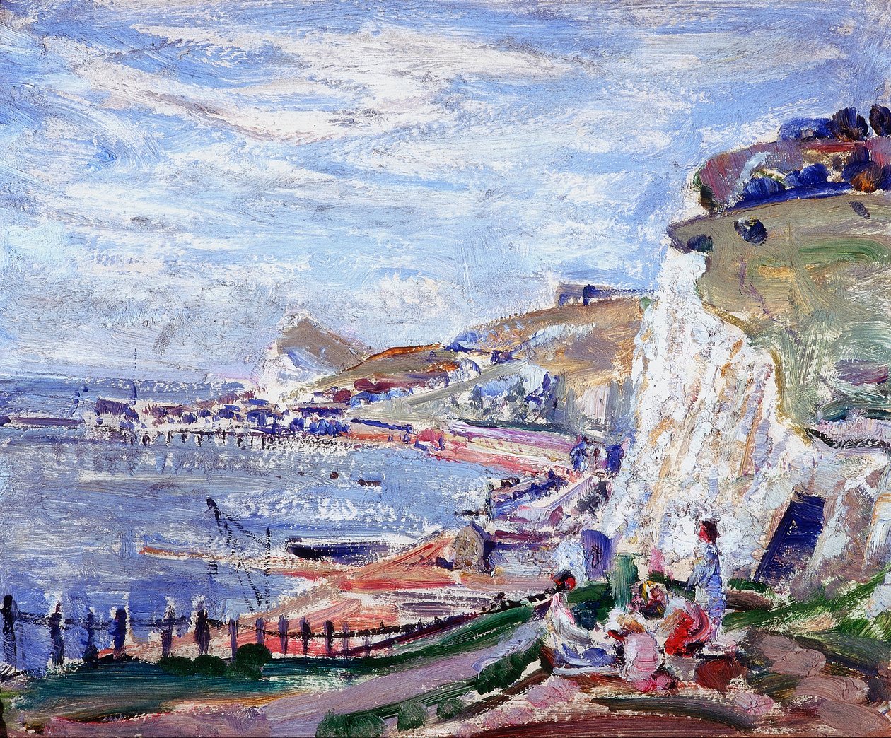 Dover Cliffs (olej na pokładzie) autorstwa Emily Beatrice Bland