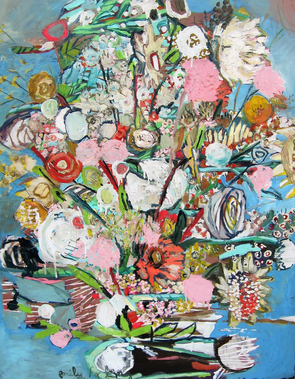 Dzień Matki, 2018 (olej na płótnie) autorstwa Emily Fox King
