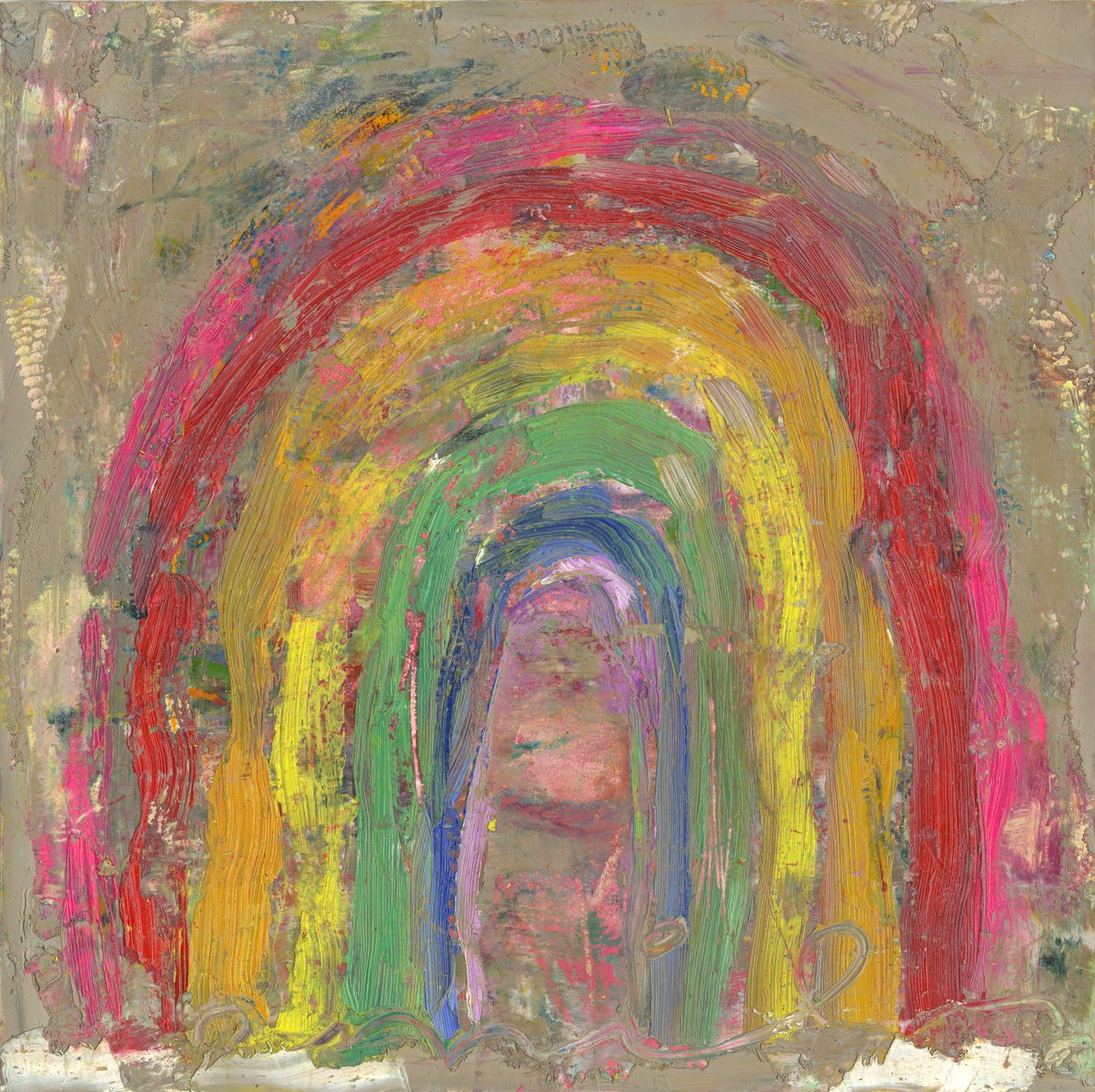 Rainbow, 2021 (olej na płótnie) autorstwa Emily Fox King