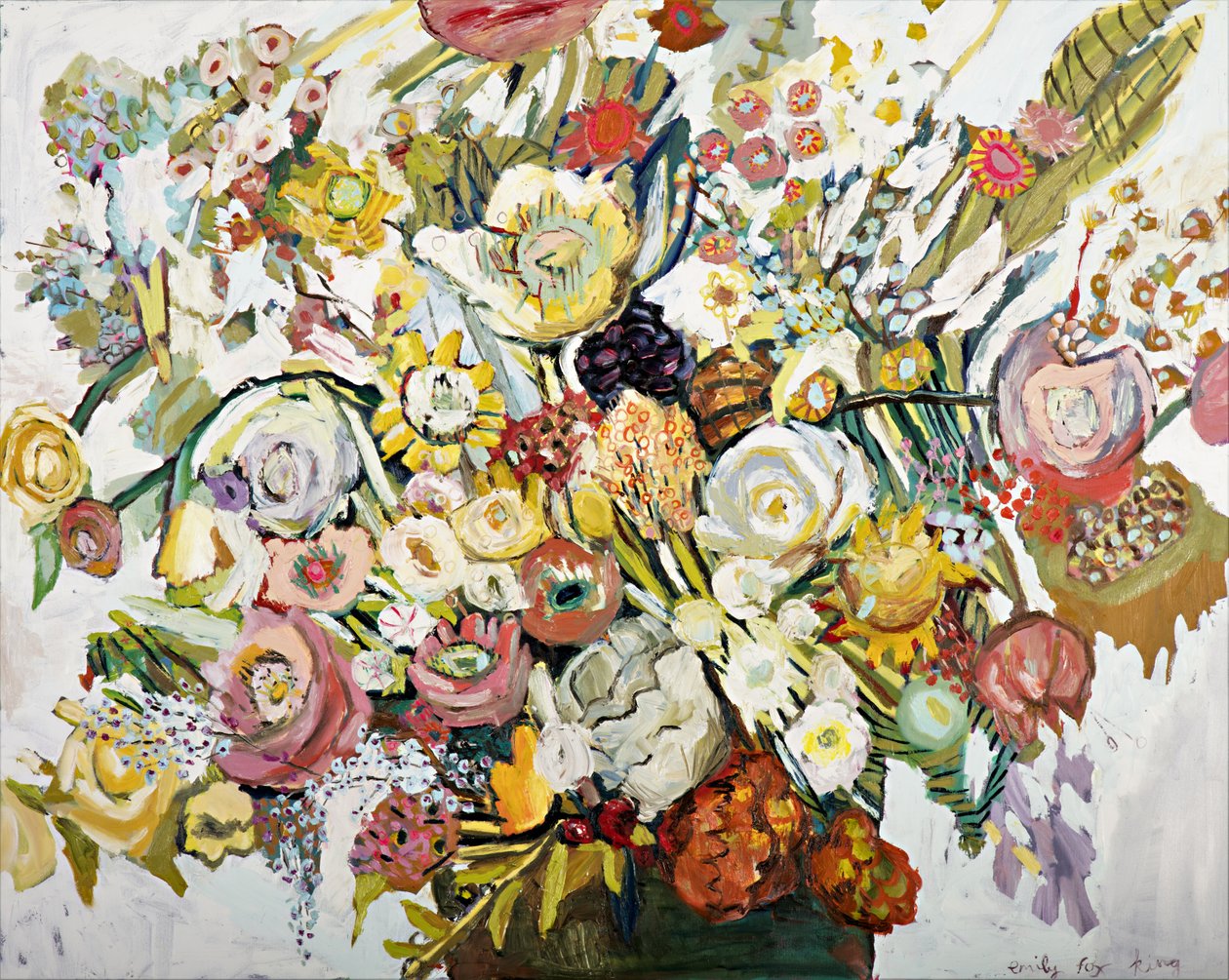 SMALL Parmelie, 2018 (olej na płótnie) autorstwa Emily Fox King