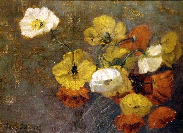 Maki, ok. 1886 (olej na płótnie) autorstwa Emily Ledbrook