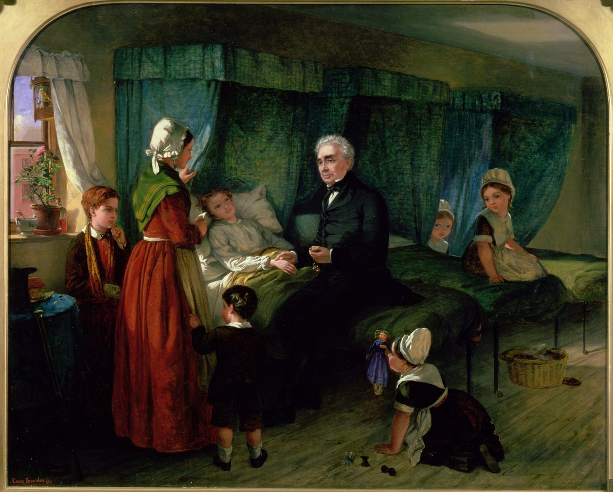 Pokój chorych, 1864 autorstwa Emma Brownlow
