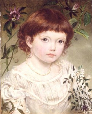 Violet - Portret dziewczynki autorstwa Emma Sandys