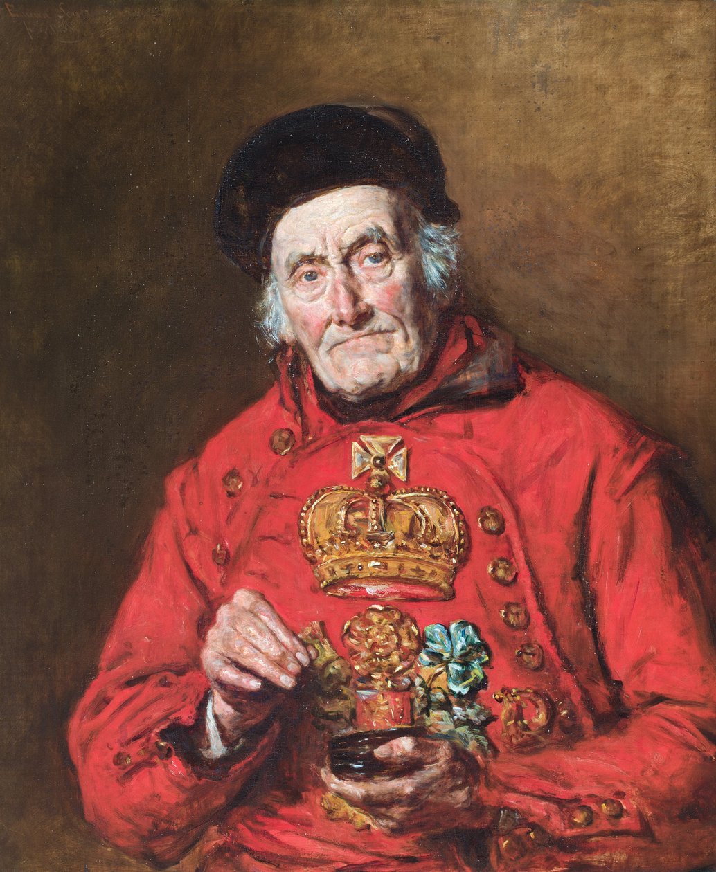 Portret Williama Timmsa, Wodnika, lat 95 autorstwa Emma Soyer