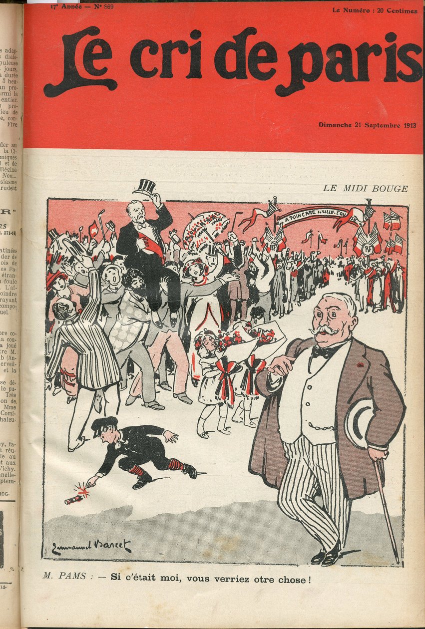 Okładka „”Le Cri de Paris”” autorstwa Emmanuel Barcet