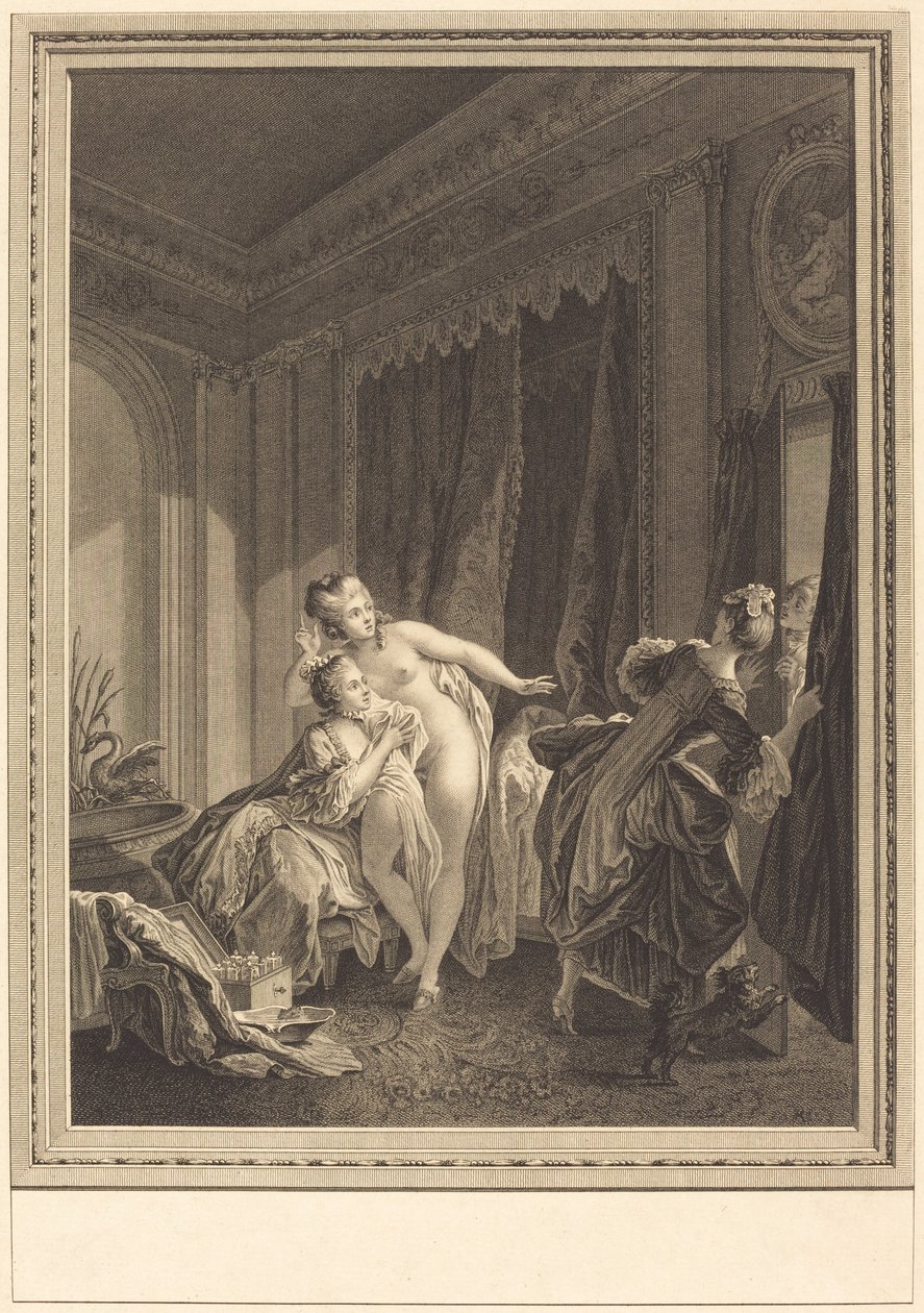Wieczór autorstwa Emmanuel Jean Nepomucène de Ghendt after Pierre Antoine Baudouin