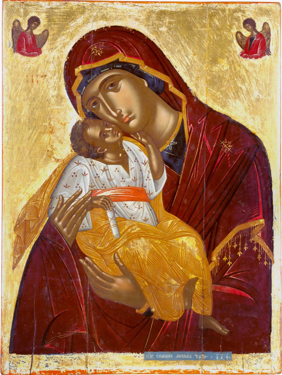 Matka Boża Czuła Dziewica Eleusa, 1609. autorstwa Emmanuel Lambardos