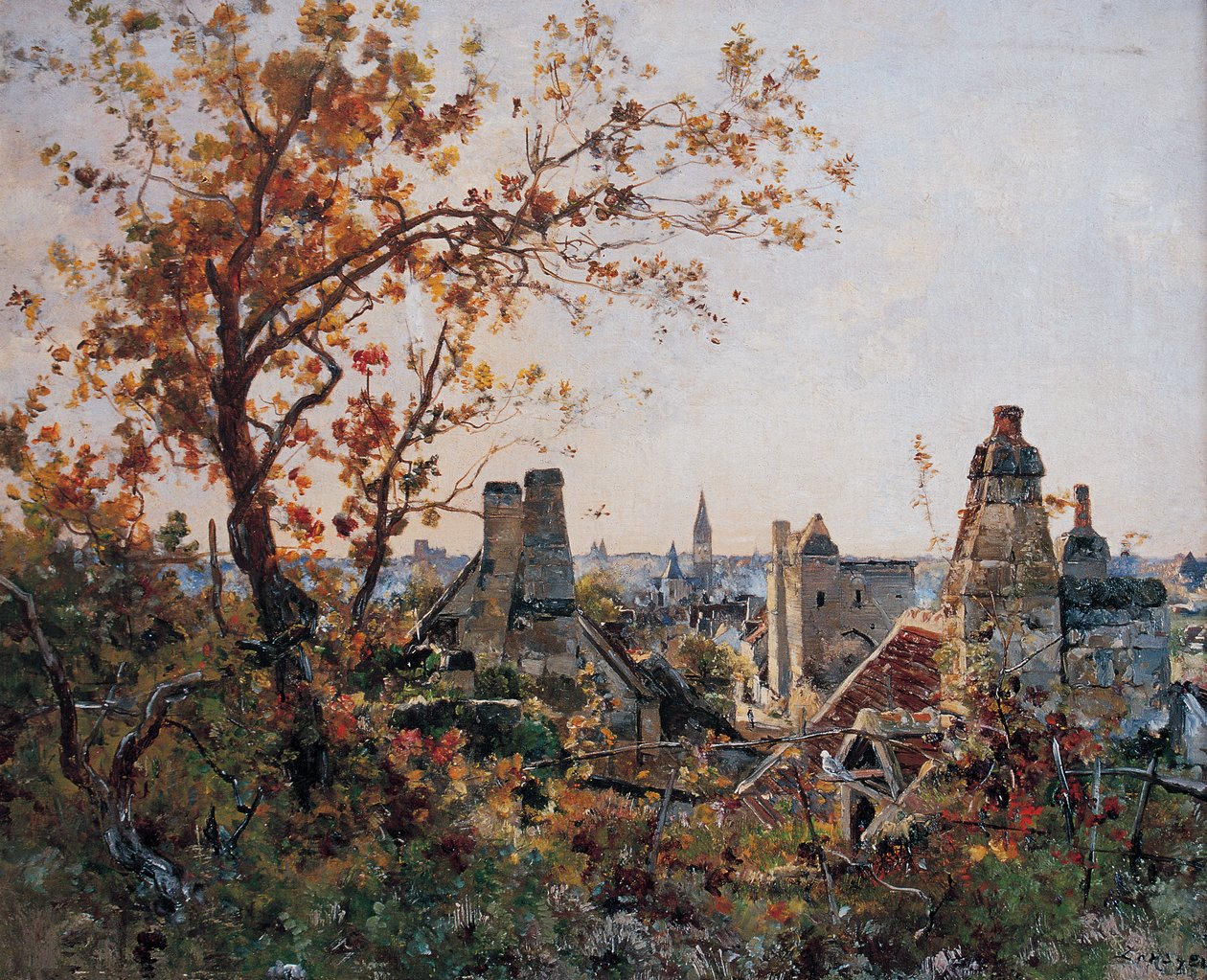 Beaulieu-lès-Loches, październik 1886 (malarstwo) autorstwa Emmanuel Lansyer