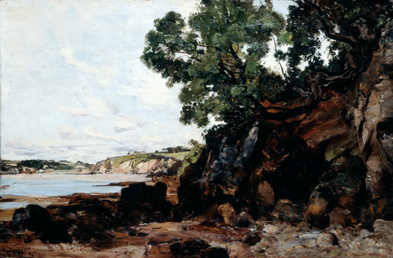 Douarnenez, 1884. autorstwa Emmanuel Lansyer